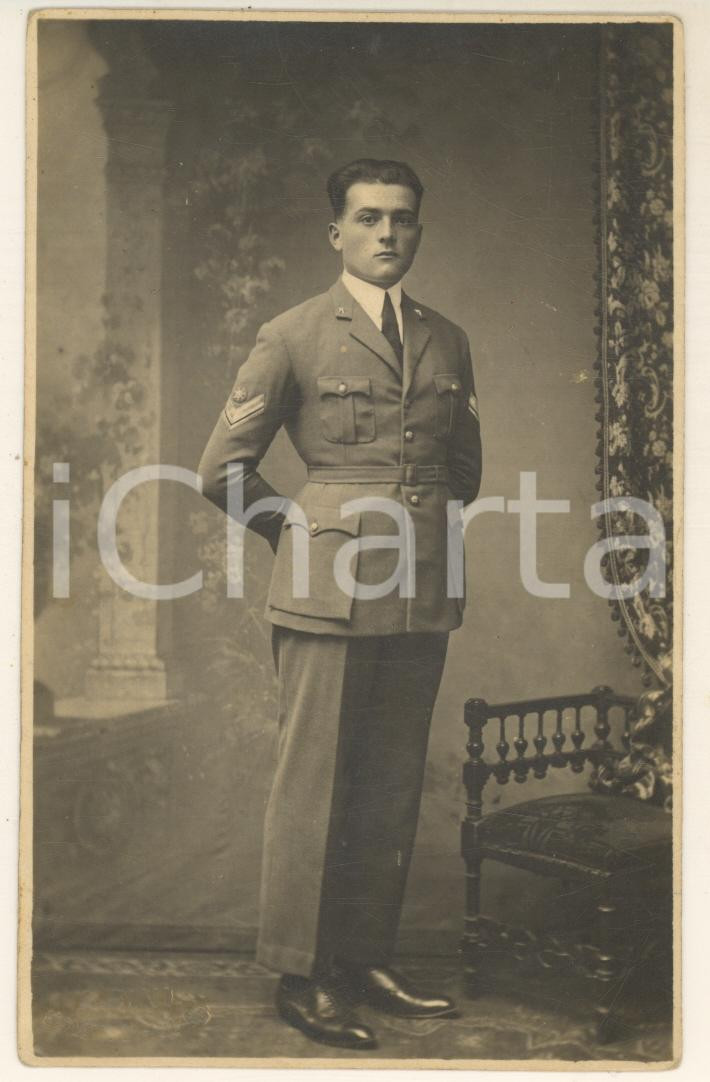 Fotografia d'epoca originale 1926 MILANO Ritratto dell'ufficiale Mario RUTATI *Fotografia A. BINI 1