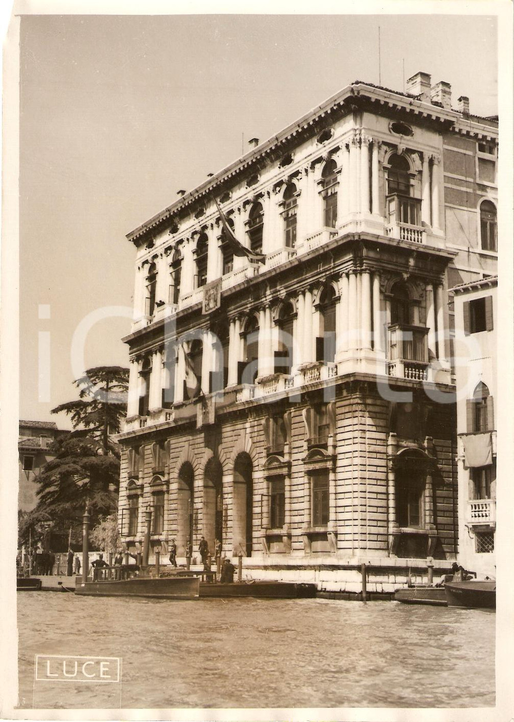 Fotografia d epoca originale 1937 VENEZIA Palazzo del Governo per colloqui ITALIA AUSTRIA su Anschluss FOTO 1