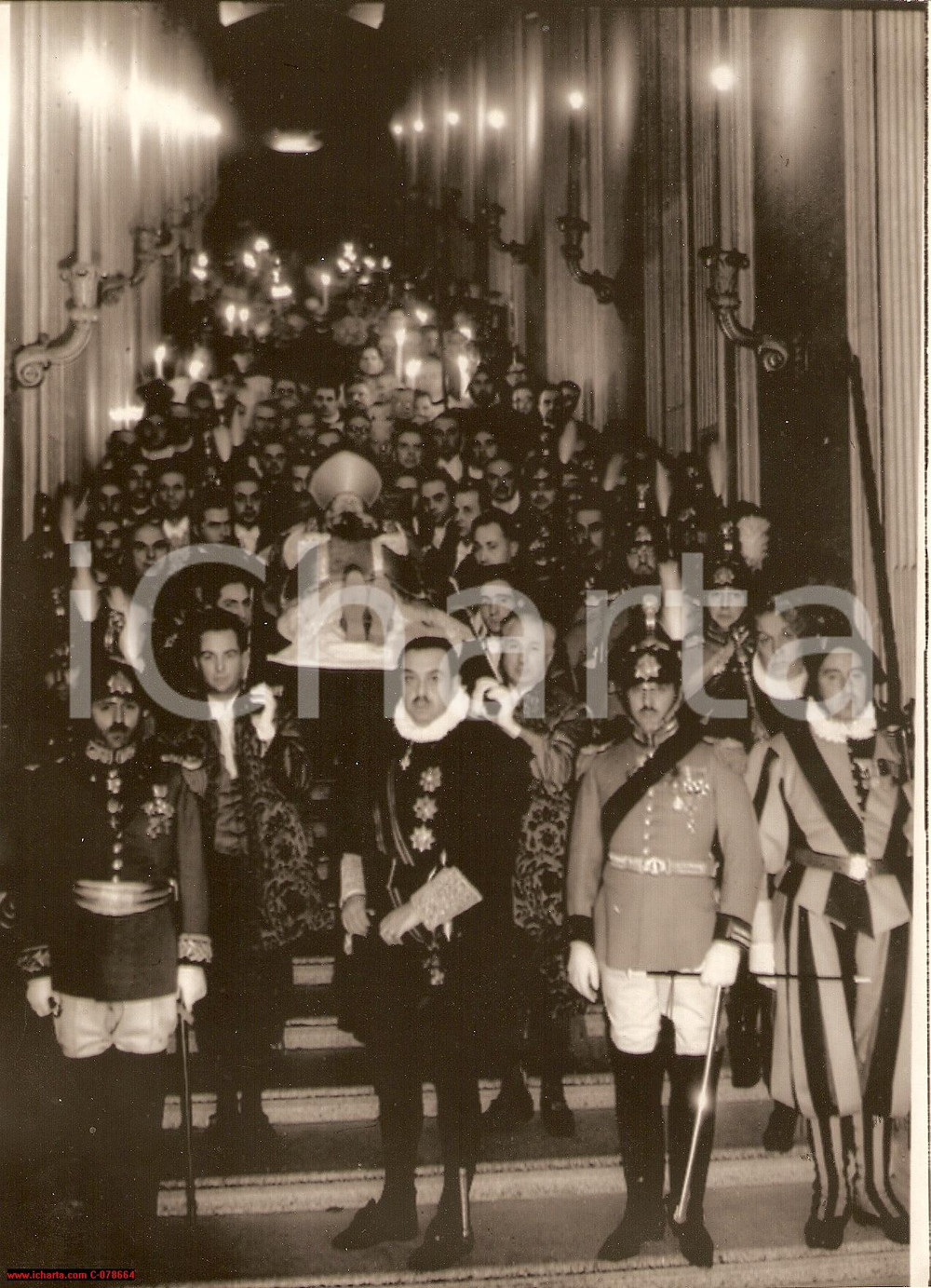Fotografia d epoca originale 1939 CITTA  DEL VATICANO Corteo funebre per Pio XI  Real photo 1
