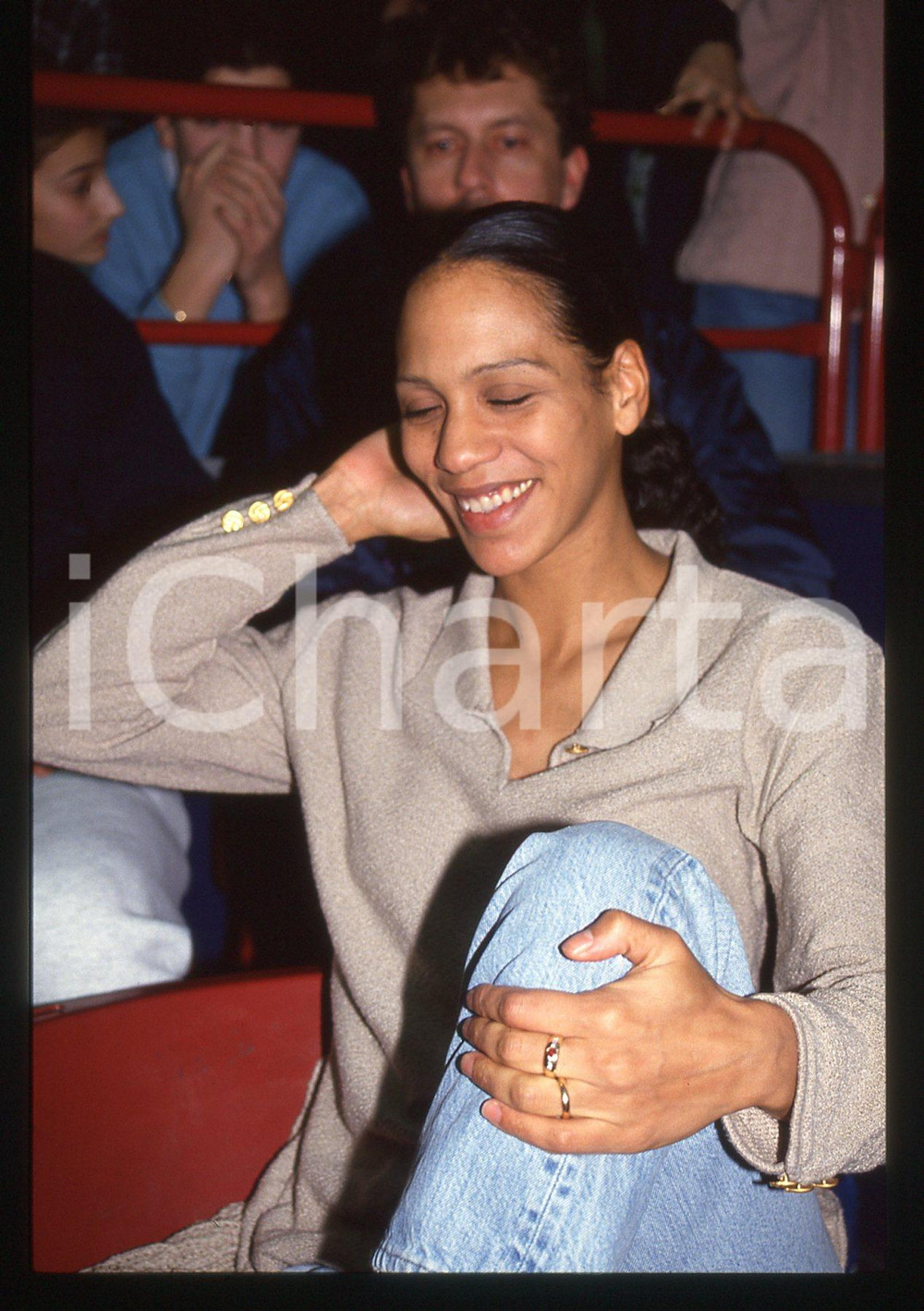 35mm vintage slide* 1993 MILANO - MURATTI INDOOR Barbara FELTUS Ritratto 8