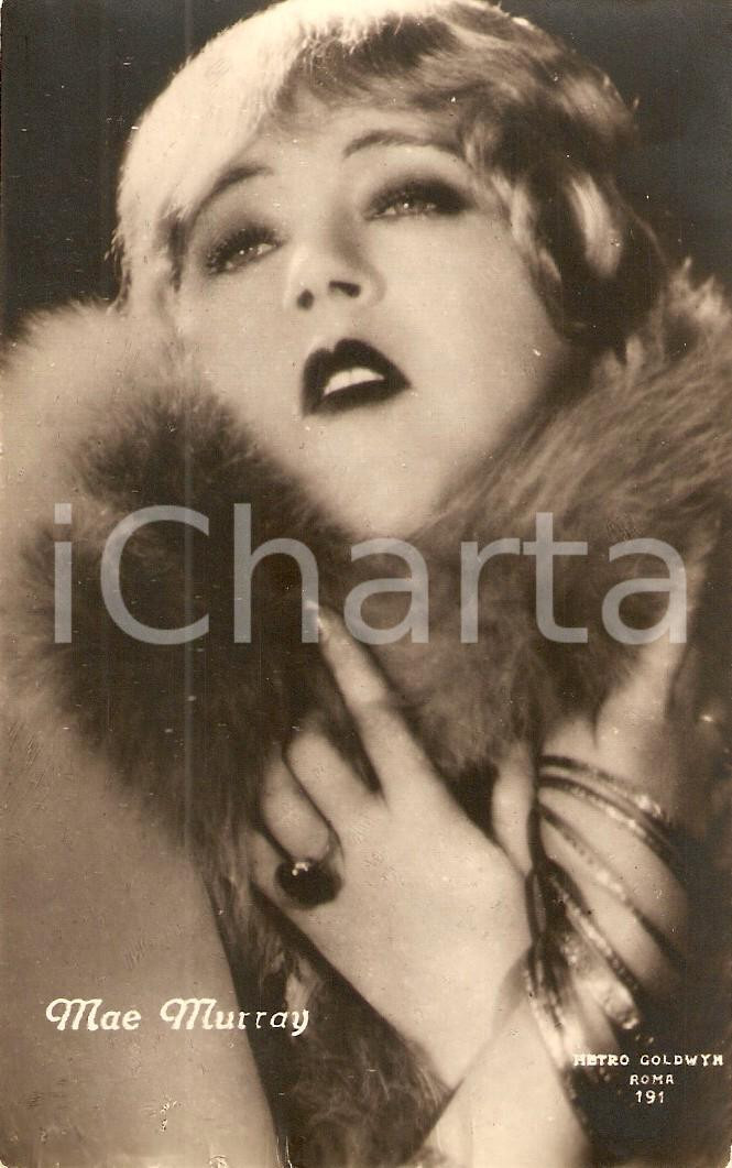 Fotografia d epoca originale 1925 ca CINEMA Attrice Mae MURRAY Ritratto Cartolina METRO GOLDWYN MAYER 1