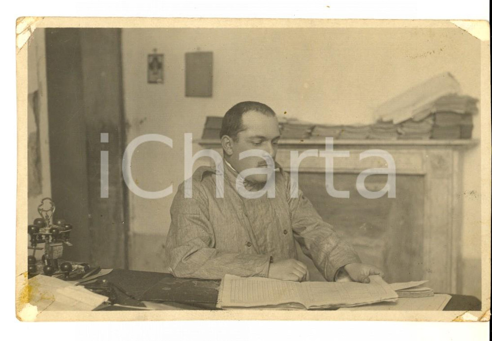 Fotografia d epoca originale 1918 WW1 ANCONA Militare in servizio all Ospedale Civile Foto cartolina 1