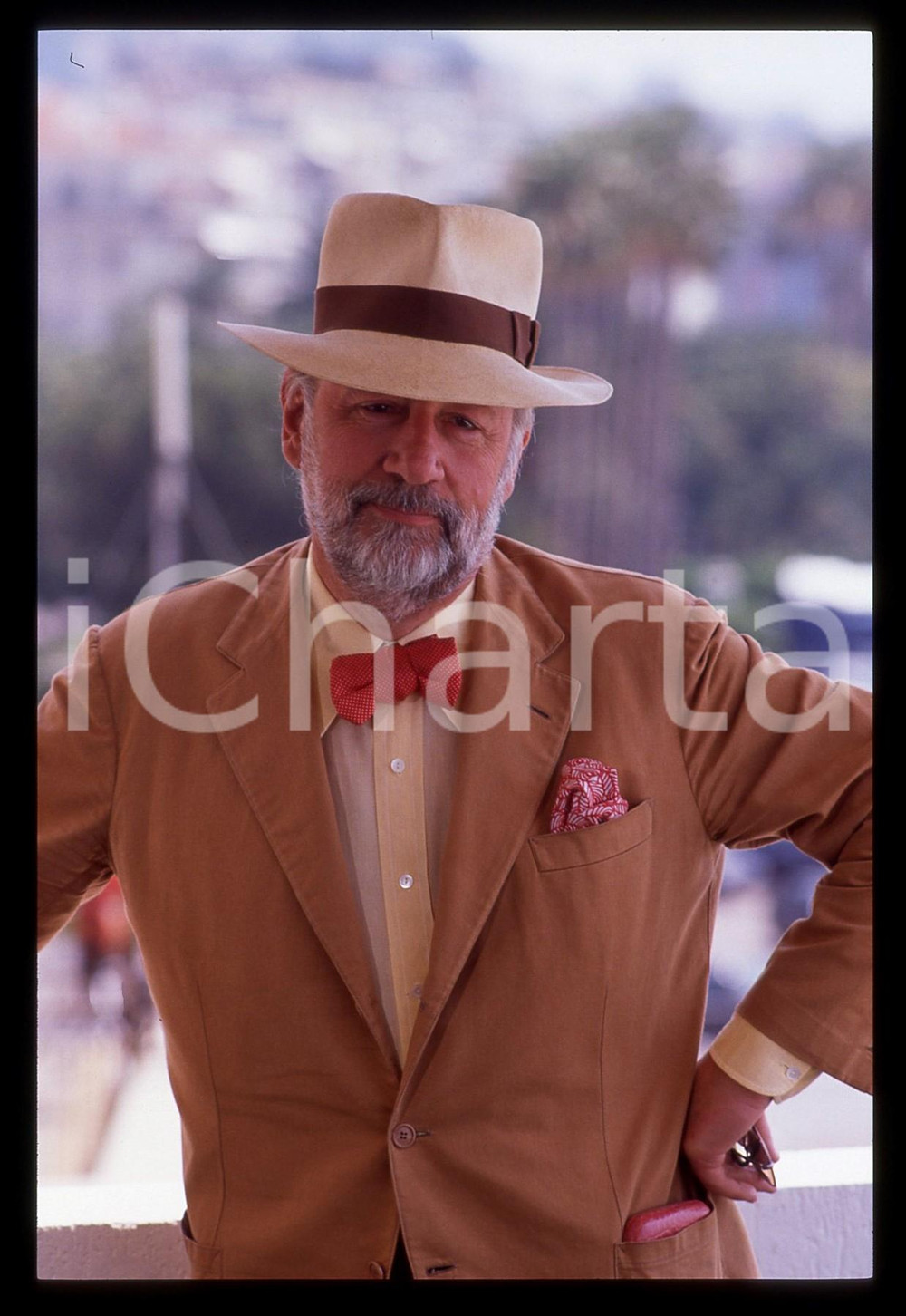 35mm vintage slide* 1989 CANNES Philippe NOIRET al Festival del Cinema (8)