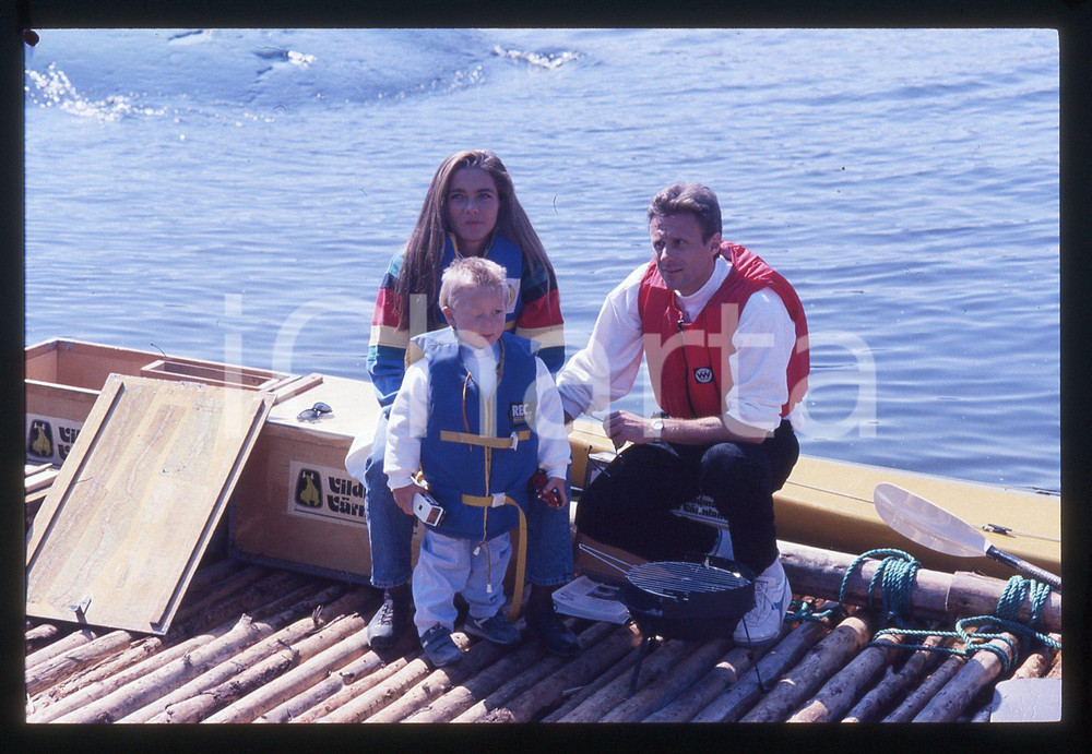 35mm vintage slide*1990ca SVEZIA - COSTUME Robin e Bjorn BORG Jannike BJORLING 3
