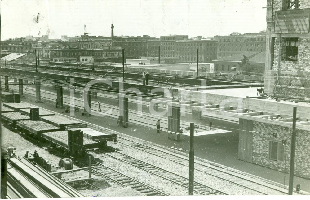 Fotografia d epoca originale 1939 ROMA La costruzione della Stazione TERMINI Fotografia 1