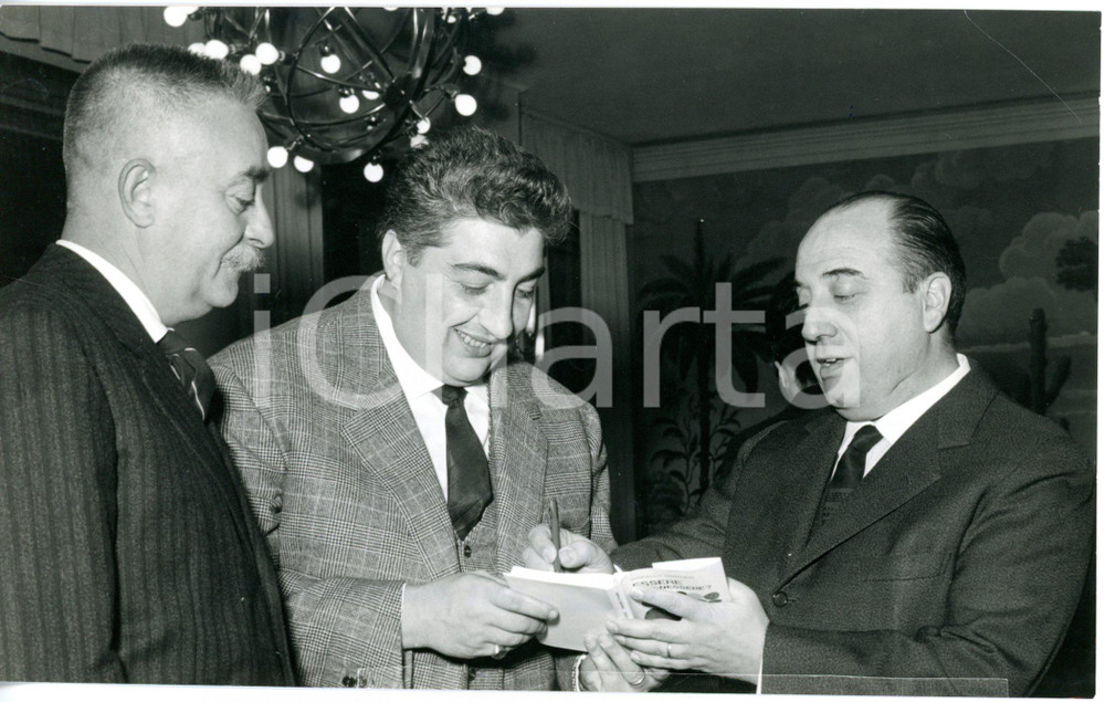 1962 MILANO Terrazza MARTINI - Marcello MARCHESI autografa libro a Gino BRAMIERI