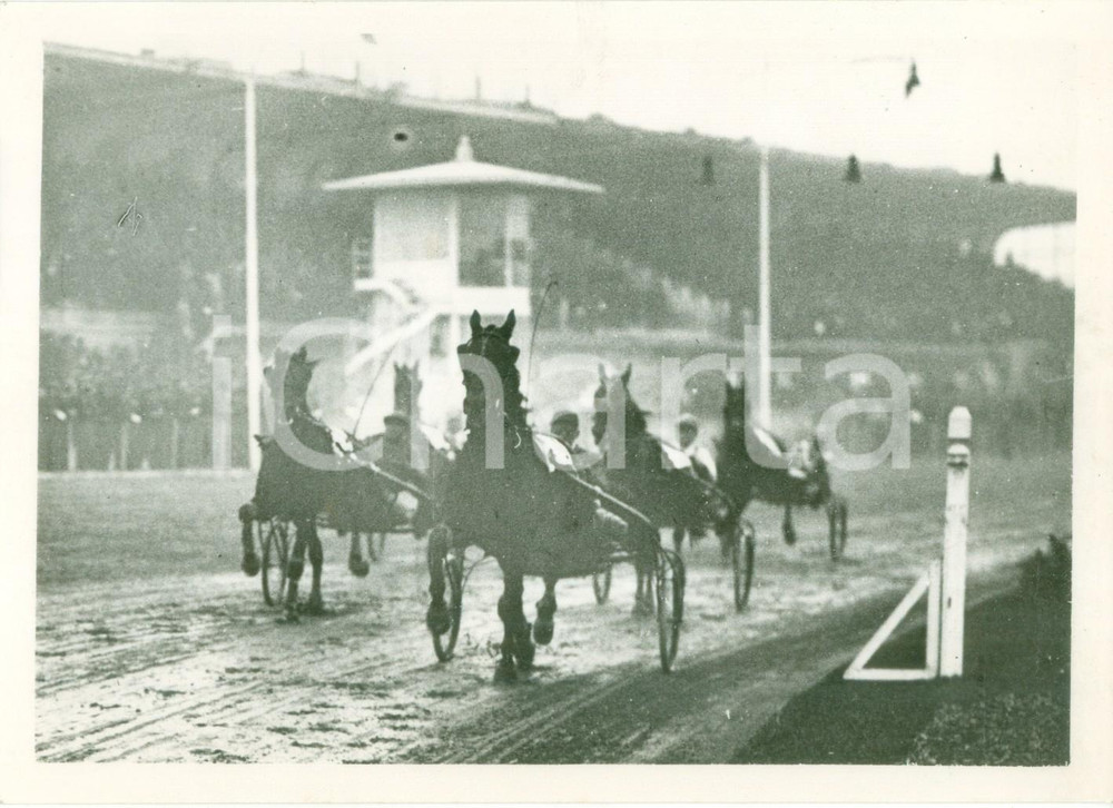 Fotografia d epoca originale 1937 MILANO SAN SIRO Ippica Cavallo MIRTO vince il Premio Castello Fotografia 1