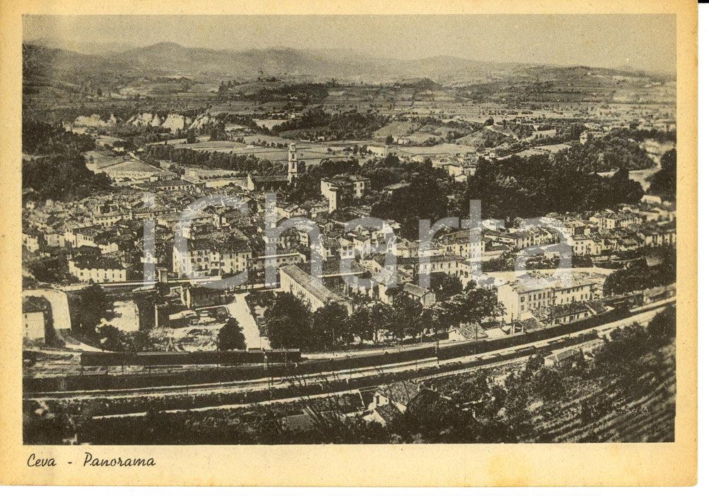 Cartolina originale da collezione 1942 CEVA (CN) Panorama *Cartolina postale FG NV 1