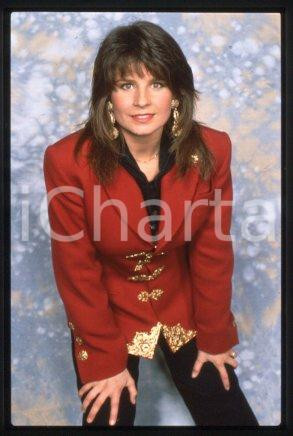 35mm vintage slide* 1991 ROME EUROVISION SONG CONTEST Swedish singer CAROLA (1)