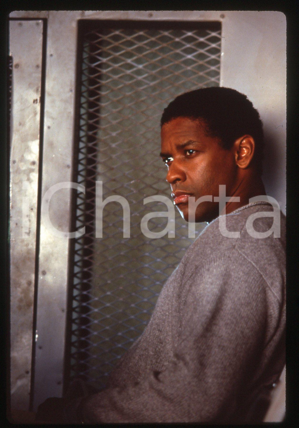 35mm vintage slide*1995 VIRTUOSITY - Denzel WASHINGTON in una scena del film (1)