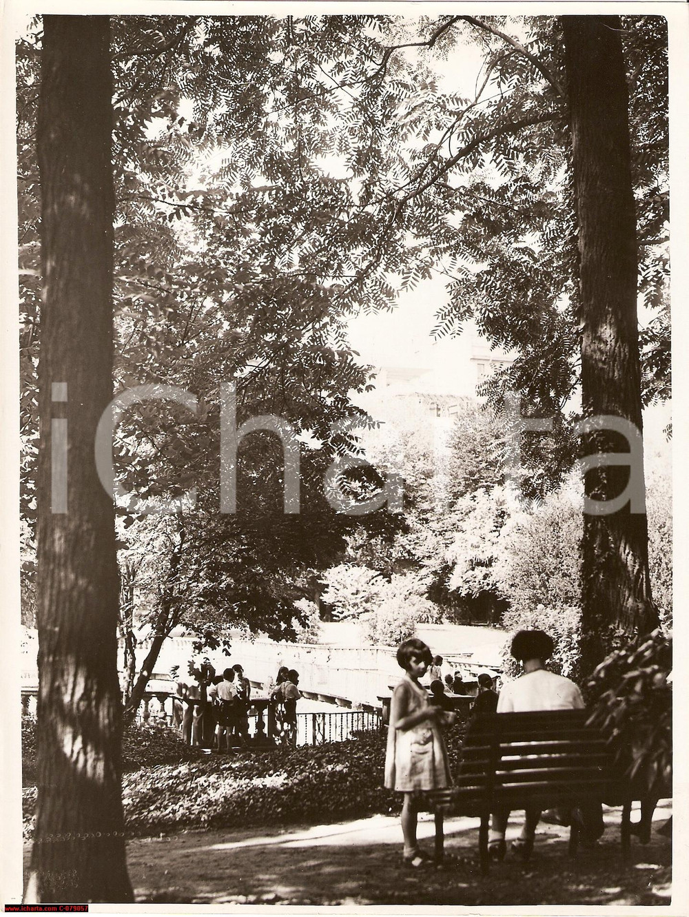 Fotografia d epoca originale 1938 MILANO Inaugurazione Giardino della Guastalla 1