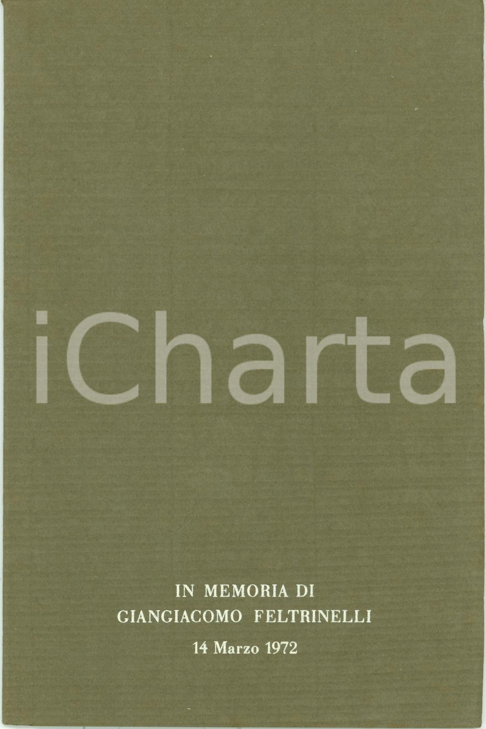 Libro, pubblicazione d epoca 1973 In memoria Giangiacomo FELTRINELLI Cri peuple francais Gracco BABEUF 1