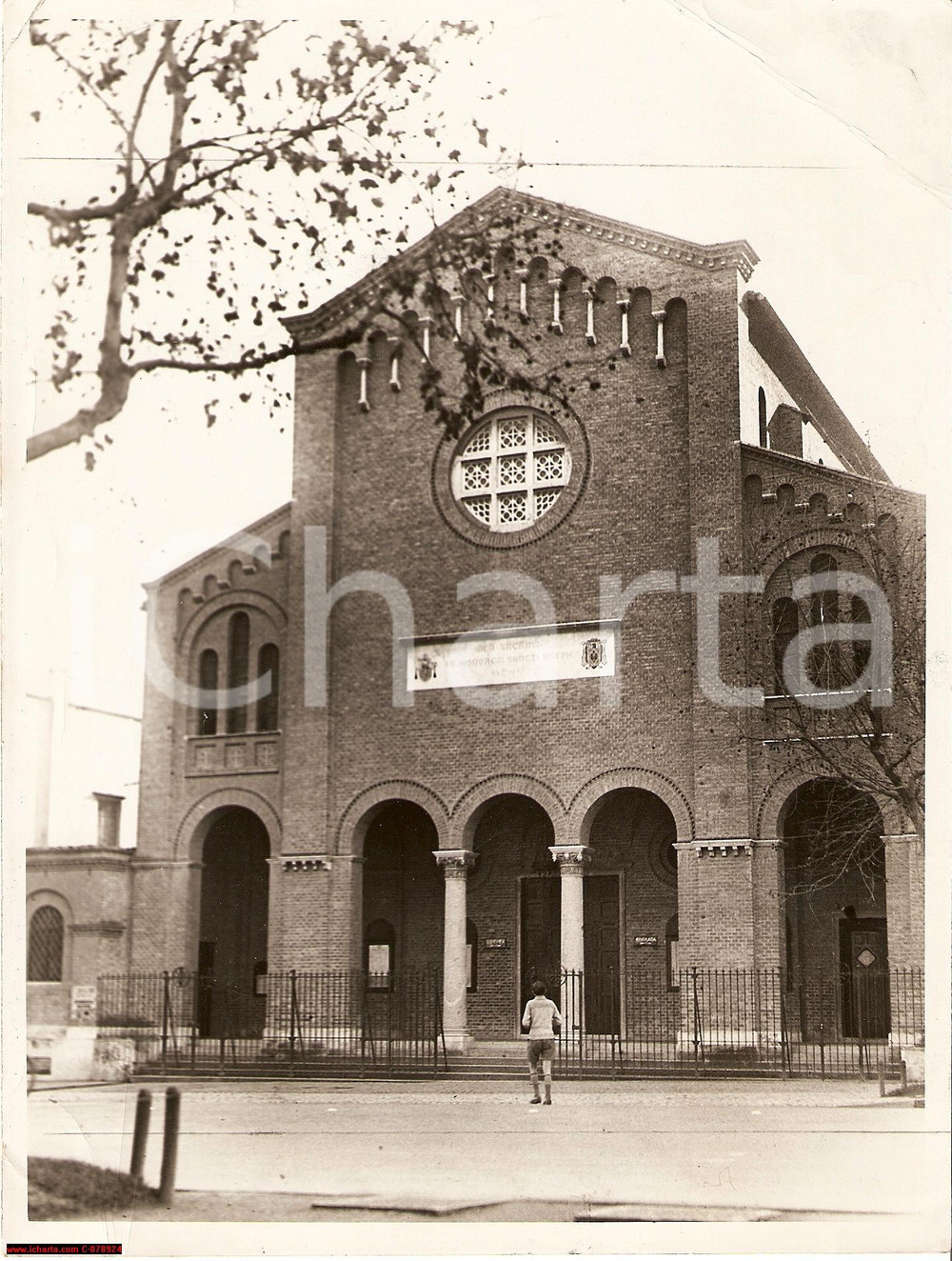 Fotografia d epoca originale 1937 ROMA Chiesa SAN GIUSEPPE Nozze Vittorio MUSSOLINI 1