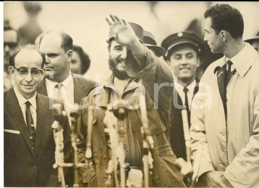 1960 NEW YORK Arrivo di Fidel CASTRO per delegazione cubana all'ONU - Foto