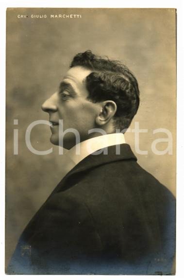1910 ca TEATRO Cav. Giulio MARCHETTI Ritratto dell'attore *Cartolina FP NV