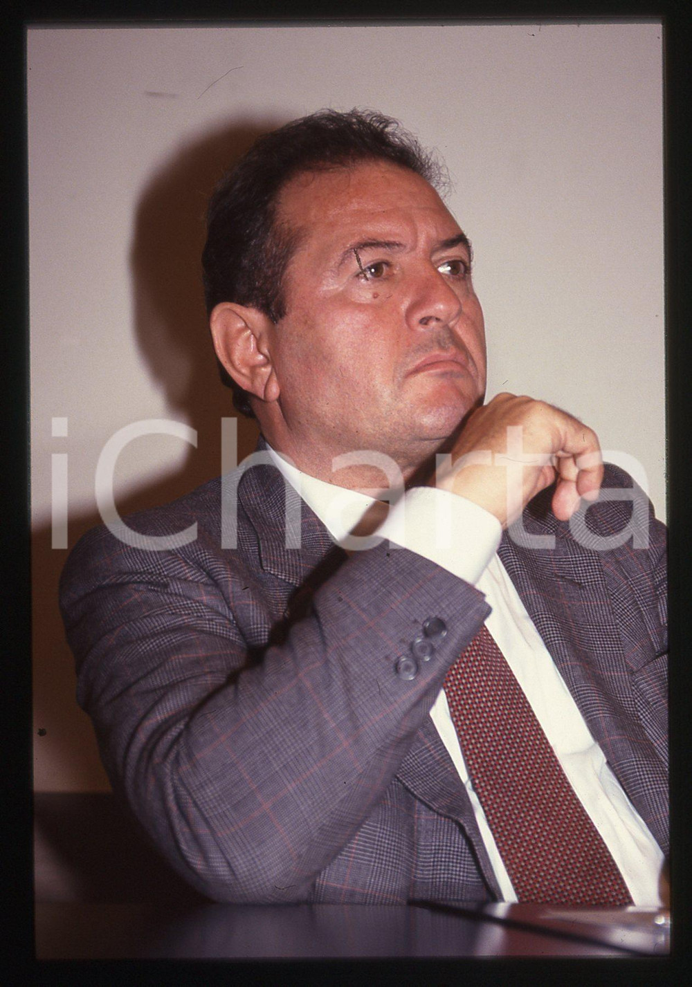 35mm vintage slide* 1985 ca POLITICA - Adalberto MINUCCI ritratto PCI (15)