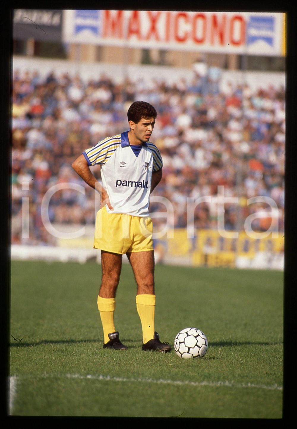 35mm vintage slide* 1989 CALCIO SERIE B PARMA vs COSENZA 5-1 Tarcisio CATANESE