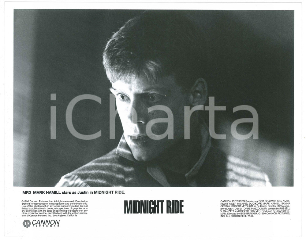 Materiale cinematografico d’epoca 1990 CINEMA  MIDNIGHT RIDE di Bob BRALVER  Mark HAMILL  Foto 25x20 cm 1