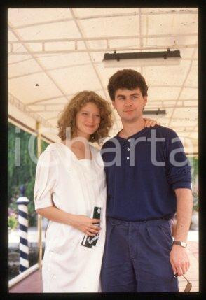 35mm vintage slide* 1990 ca VENICE actress Sophie WARD, husband Paul HOBSON (14)