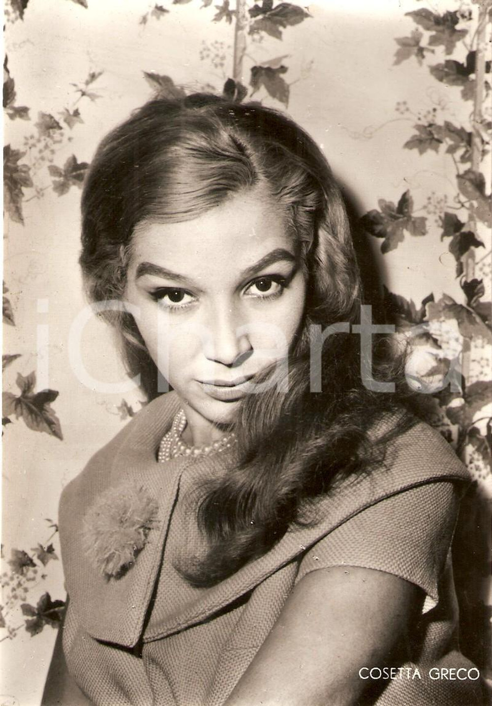 Cartolina originale da collezione 1955 ca CINEMA Actress Cosetta GRECO Portrait *Cartolina FG NV 1