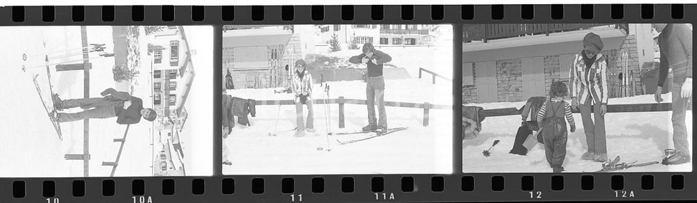 35mm LOTTO 3 NEGATIVI* 1970ca CELERINA (CH) Gianni MORANDI Laura EFRIKIAN 1