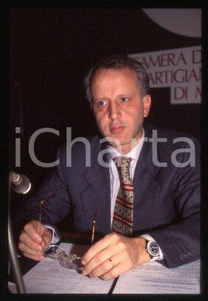 35mm vintage slide* 1990 ca MILAN Member of the ABI Giovanni PIROVANO Portrait 1
