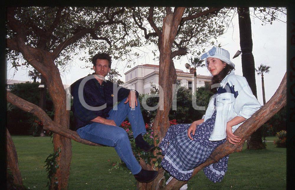 35mm vintage slide* 1994 FESTIVAL CANNES - Alessandra MILAN e Marco PAULETTI 12