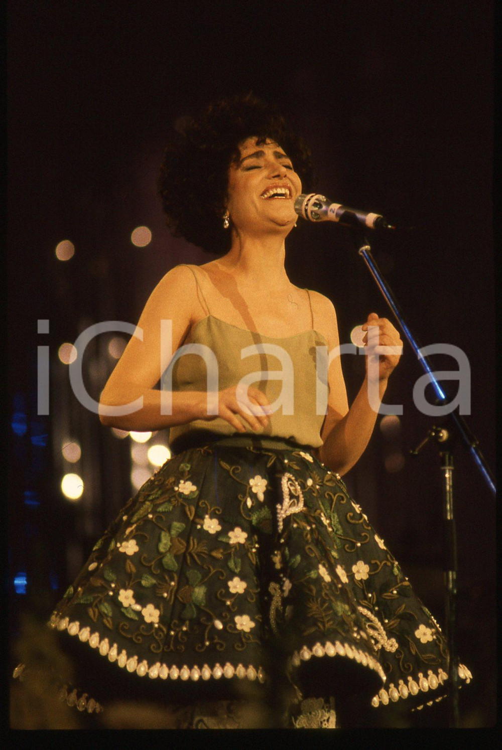 35mm vintage slide* 1990 FESTIVAL SANREMO Mia MARTINI - LA NEVICATA DEL '56 (11)