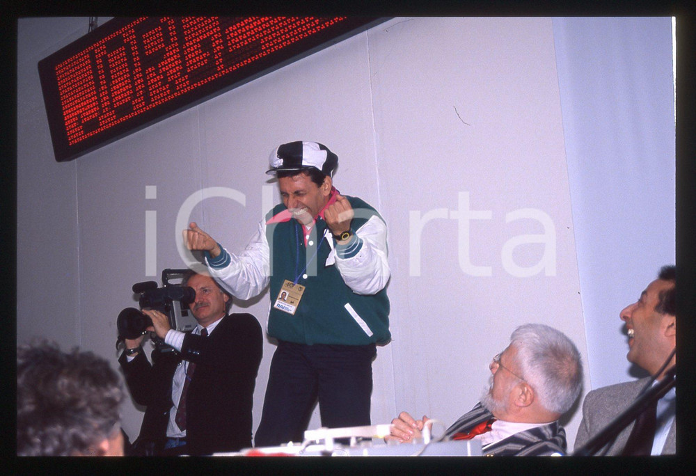 35mm vintage slide* 1990 SANREMO - SCIAMPI Mimmo SANTONASTASO Ritratto (3)