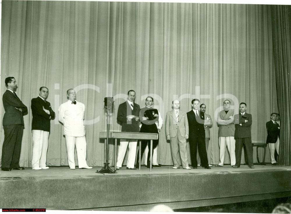 Fotografia d epoca originale 1937 VENEZIA  Inaugurazione Festival del Cinema GIUSEPPE VOLPI DINO ALFIERI 1