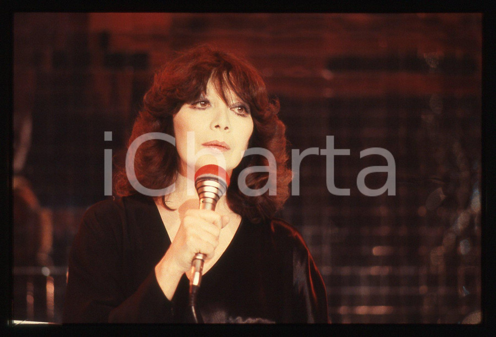 35mm vintage slide* 1985ca MUSICA Juliette GRÉCO Ritratto della cantante (41)