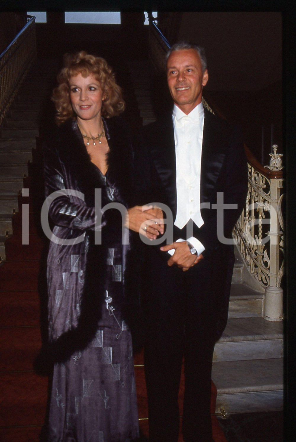 35mm vintage slide*1990ca ITALIA - TEATRO Lucia e Paolo POLI Ritratto attori (6)