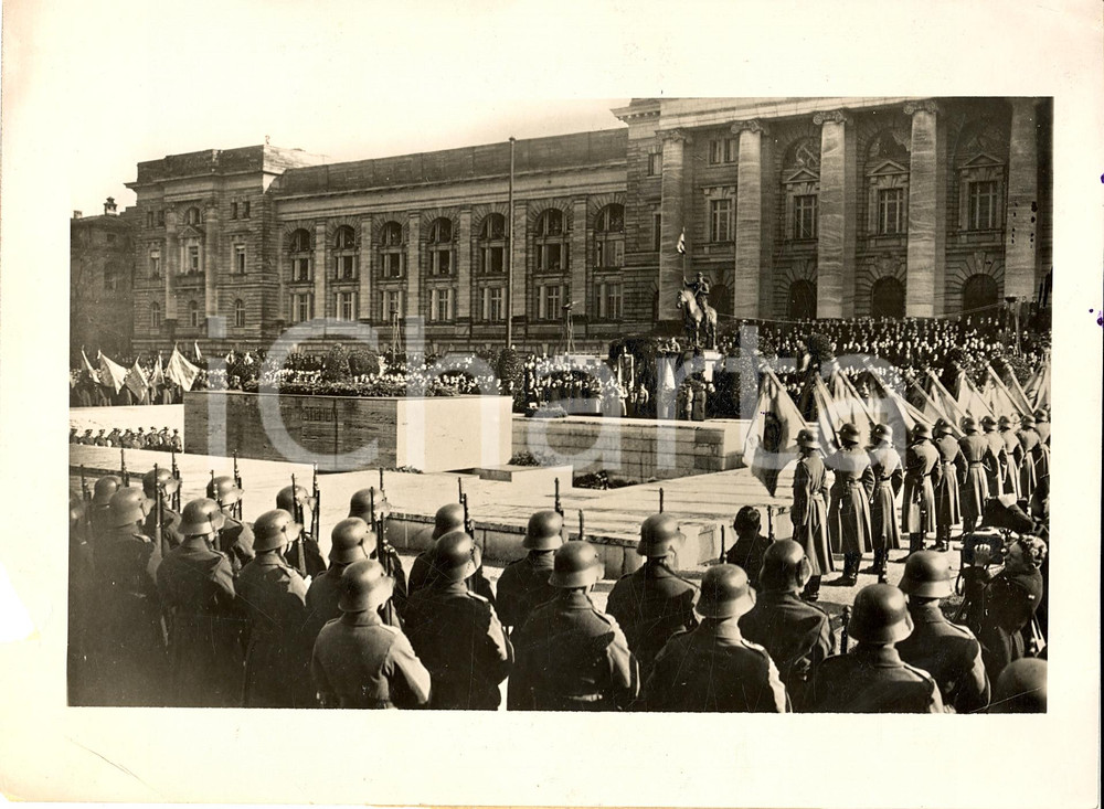 Fotografia d'epoca originale 1931 MONACO Commemorazione eroi Prima Guerra Mondiale 1