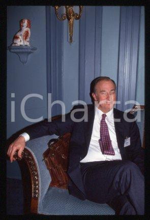 35mm vintage slide* 1990 ca MILAN President of MOODY's John Augustus BOHN (30)