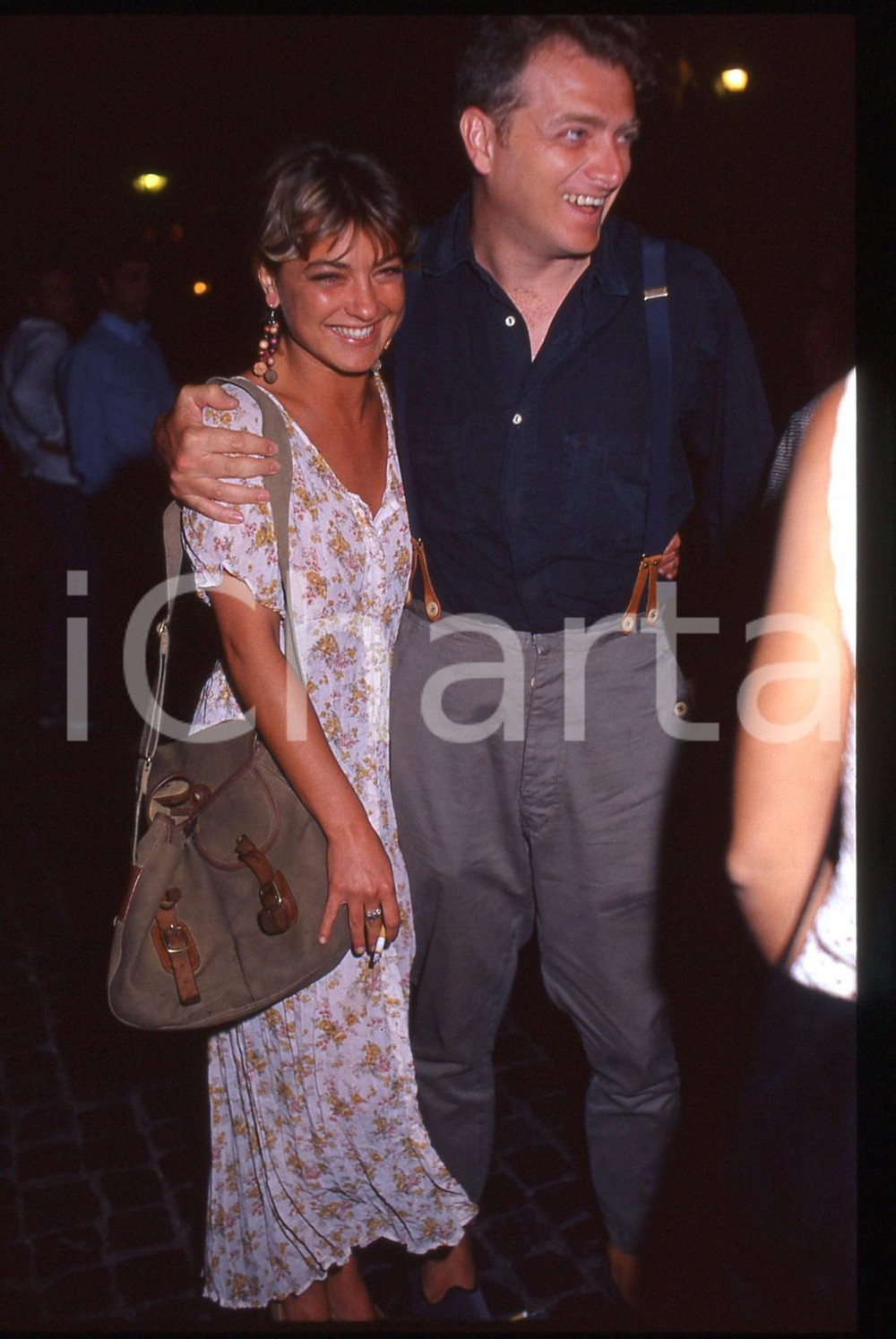35mm vintage slide* 1990 ca ROMA - Alexandra LA CAPRIA e Guidalberto TORLONIA 9