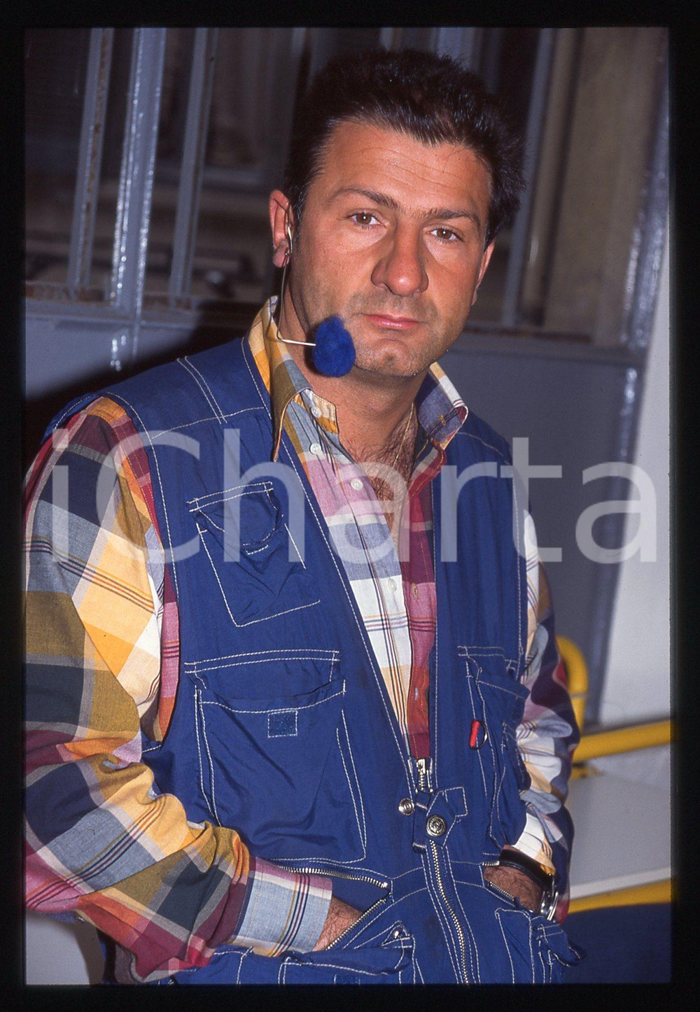 35mm vintage slide* 1990 ca COSTUME - Riccardo FREZZA Ritratto del paparazzo (5)
