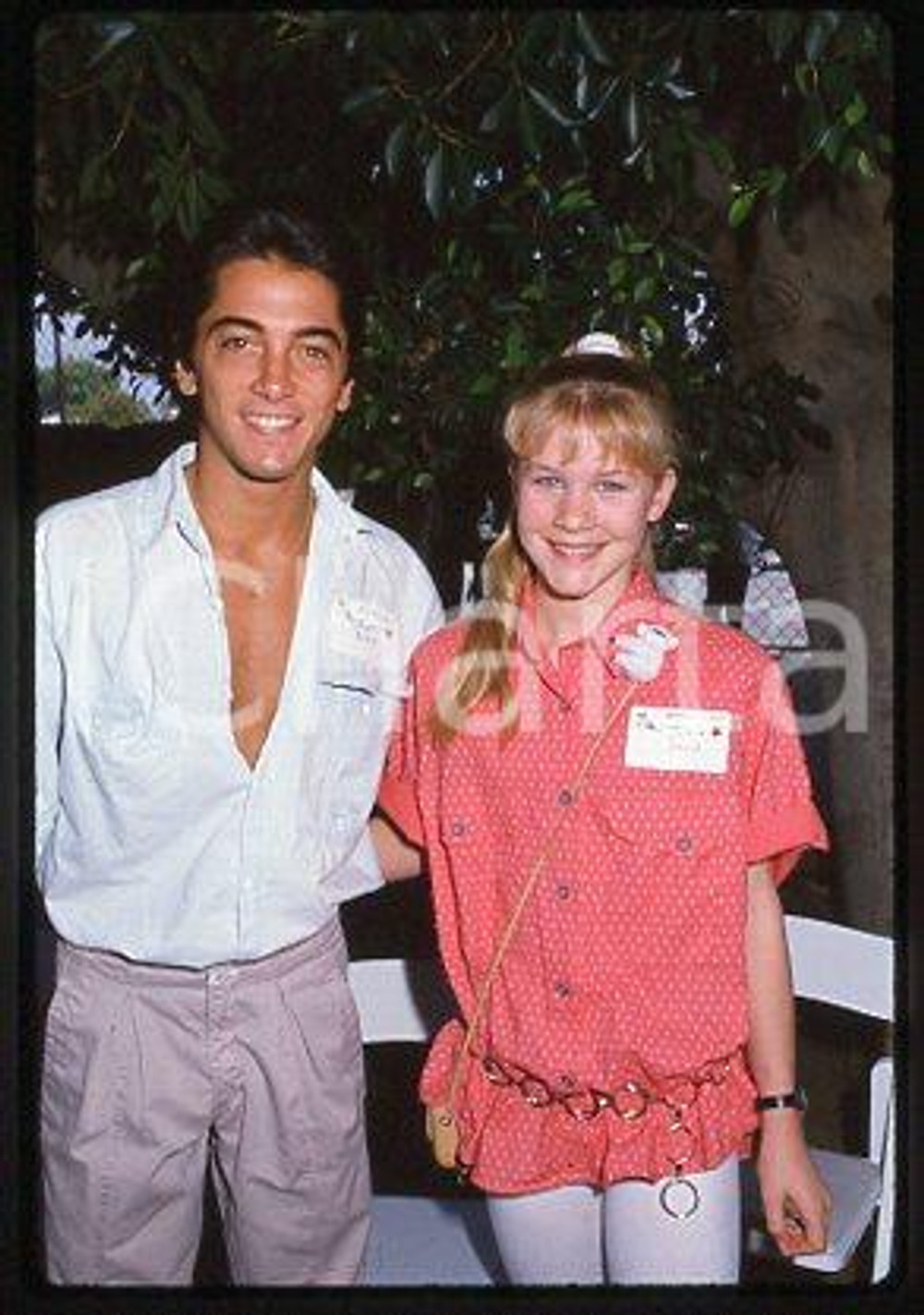 Scott BAIO Josie DAVIS - BURBANK CALIFORNIA1987 * 35 mm vintage slide 2