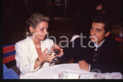 35mm vintage slide* 1990 ca CINEMA Spanish actor Andrés PAJARES & wife (34)