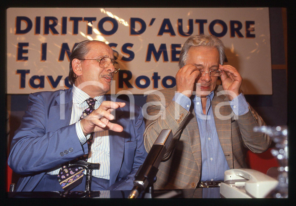 35mm vintage slide* 1992 SAINT VINCENT Domenico MODUGNO a tavola rotonda SNAC 17