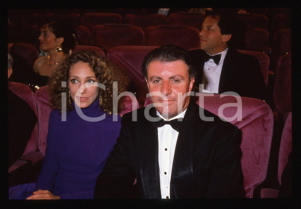 35mm vintage slide* 1990 ca CANNES Marisa BERENSON Greg DUBANE (2)