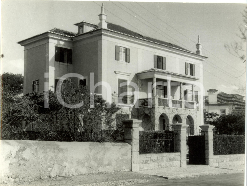 Fotografia d epoca originale 1955 ca CASCAIS Portogallo Villa ITALIA residenza Umberto SAVOIA Fotografia 1