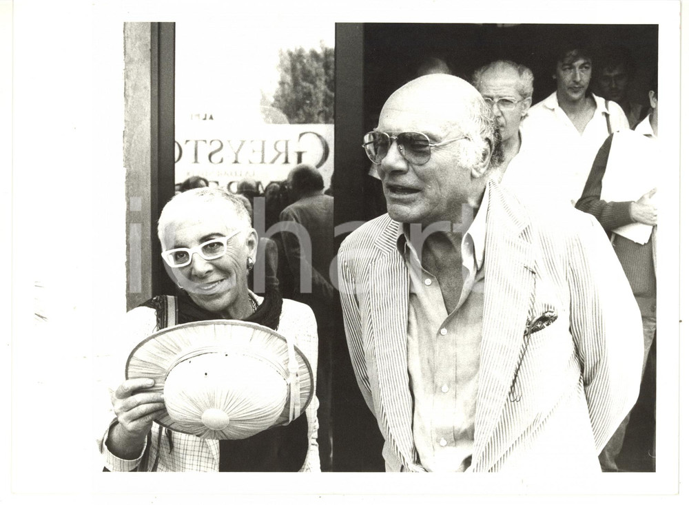 1990 ca CINEMA I registi Francesco ROSI e Lina WERTMULLER *Foto VINTAGE 24x18 cm