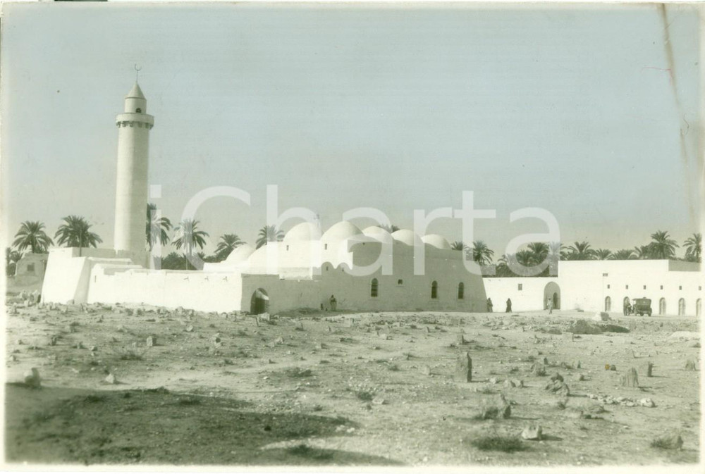 Fotografia d epoca originale 1930 ca ZLITEN LIBIA La Moschea di SIDI ABDULSALAM Fotografia 1