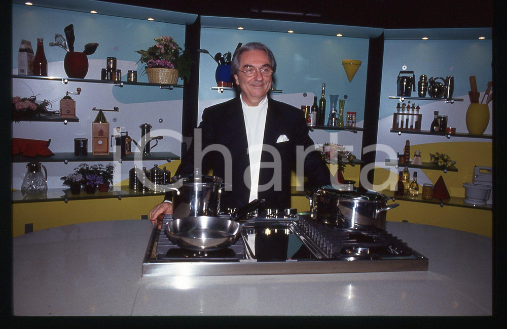 35mm vintage slide* 1993 RAI 2 - Gualtiero MARCHESI a "RISTORANTE ITALIA" (9)