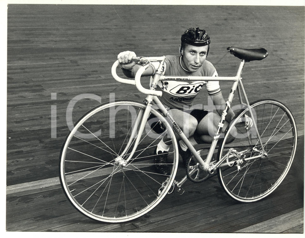 1967 MILANO Velodromo VIGORELLI - Jacques ANQUETIL durante le prove *Foto 24x18