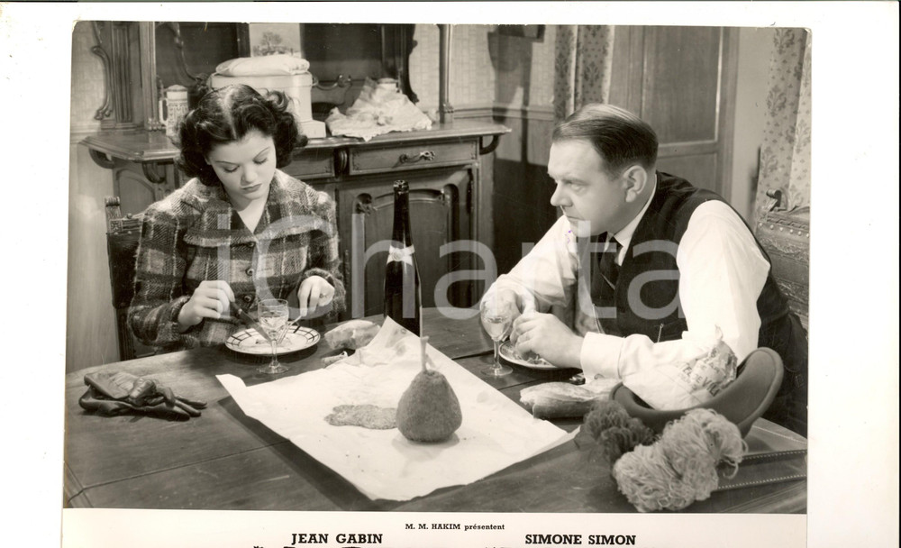 Fotografia d epoca originale 1939 CINEMA La bÃªte humaine  Jean GABIN e Simone SIMON Fotografia 1