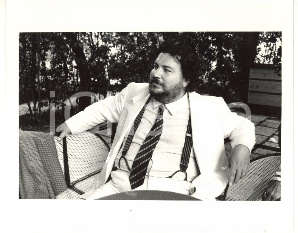 1990 ca ROMA Ritratto del giornalista Giuliano FERRARA - Foto VINTAGE 25x20 cm