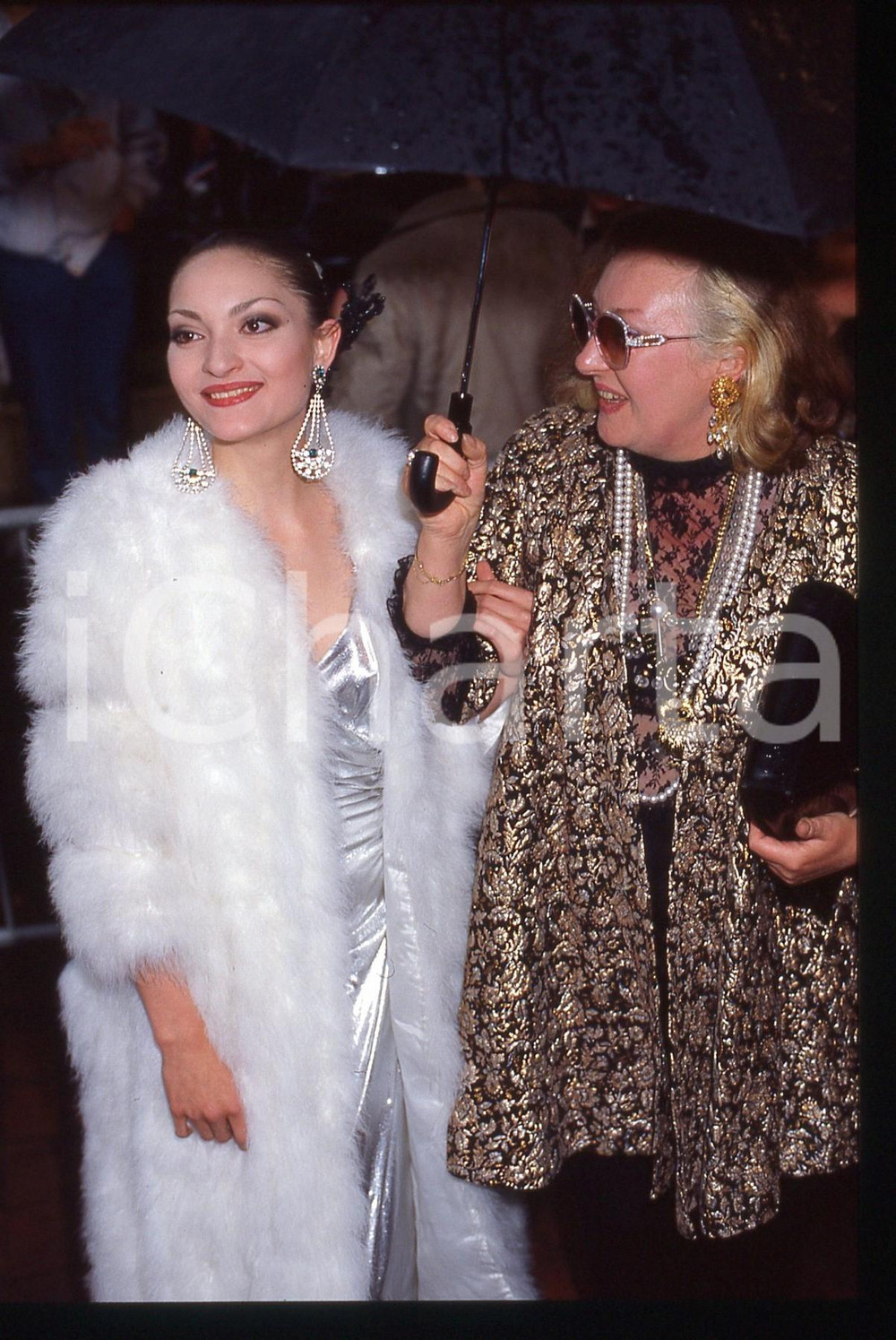 35mm vintage slide* 1985ca FRANCIA Moune DUVIVIER sosia di Maria CALLAS (16)