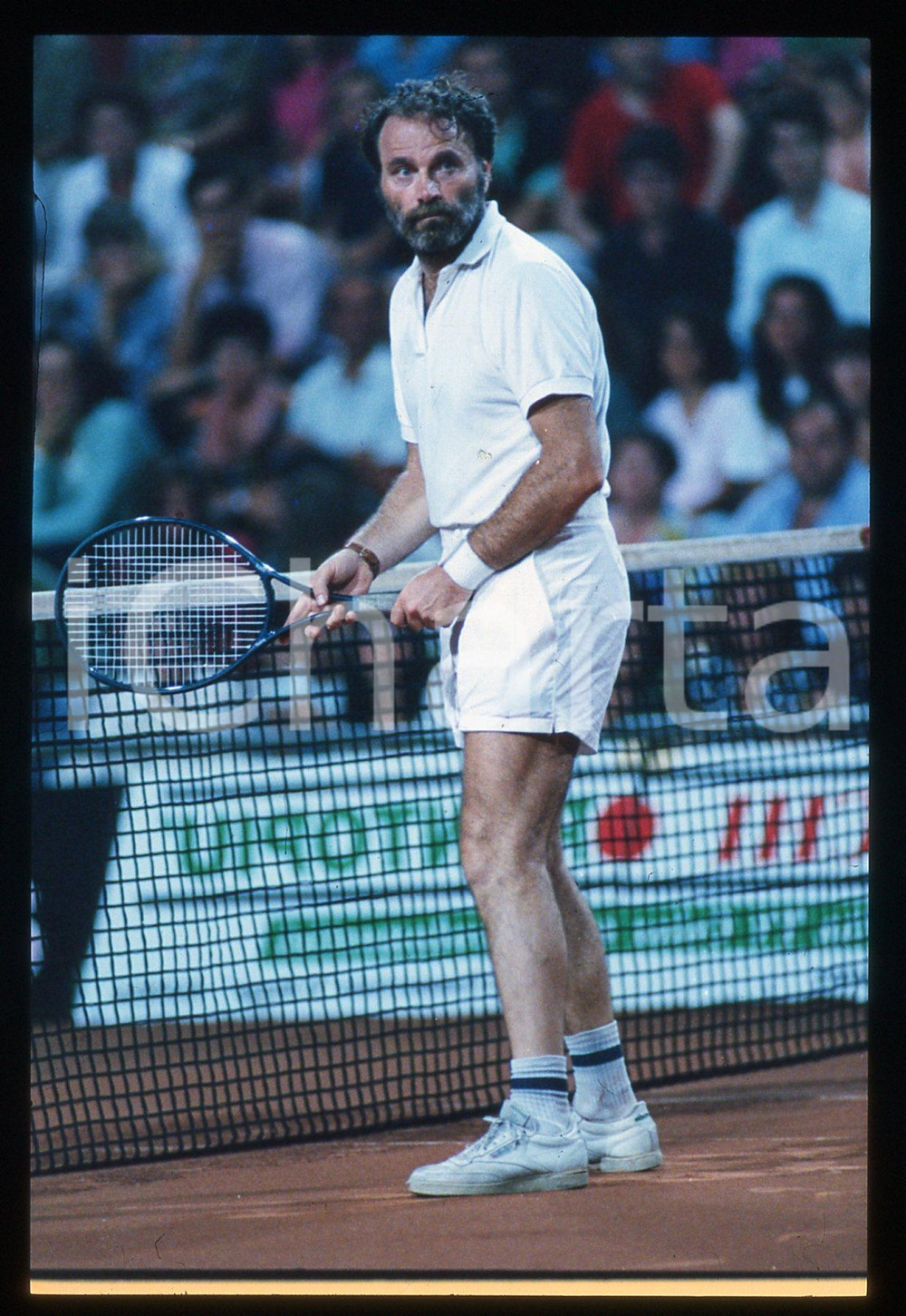 35mm vintage slide* 1992 CERVIA Franco NERO al Torneo Vip Tennis - Ritratto