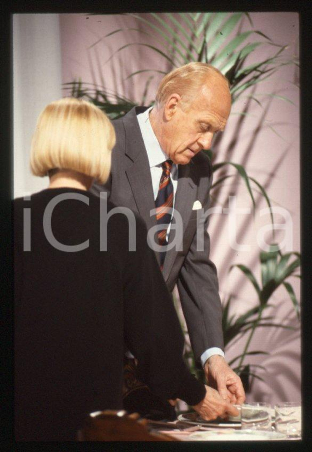 Fotografia d epoca originale 2000 ca CASA VIANELLO Raimondo VIANELLO Sandra MONDAINI 35mm vintage slide 4 1